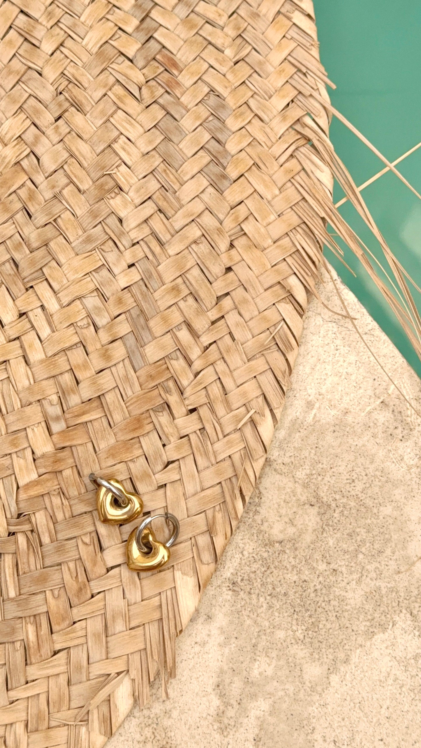 Boucles d’oreilles bi-colore