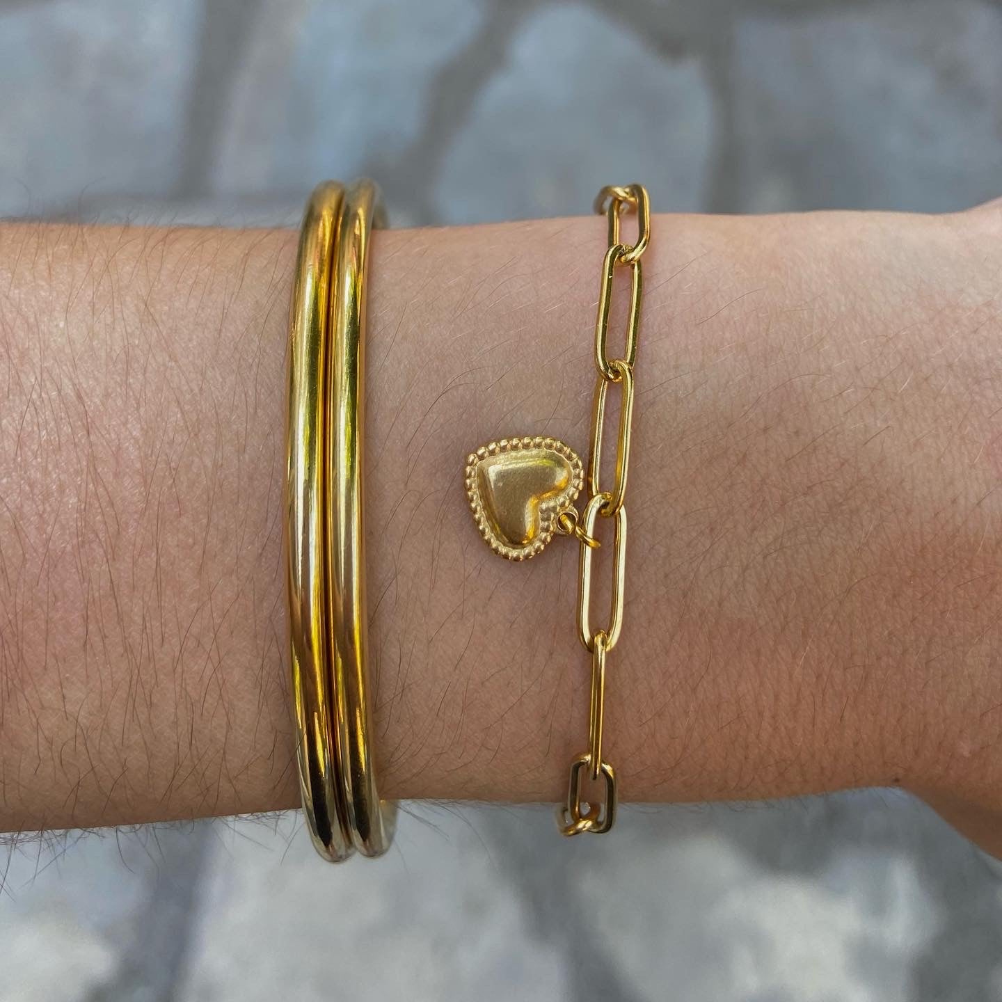 Bracelet jonc acier inoxydable