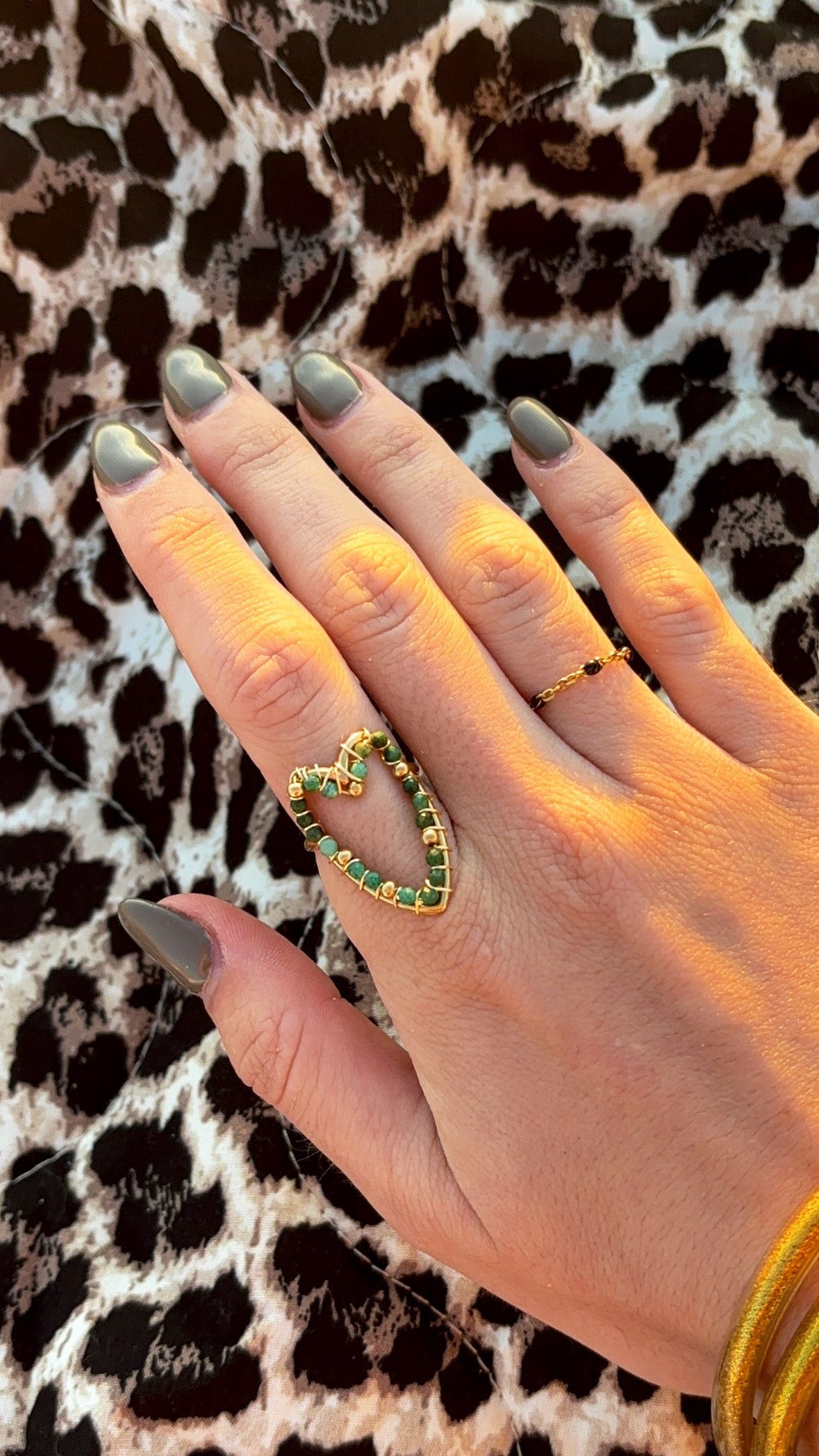 Bague Amaya verte