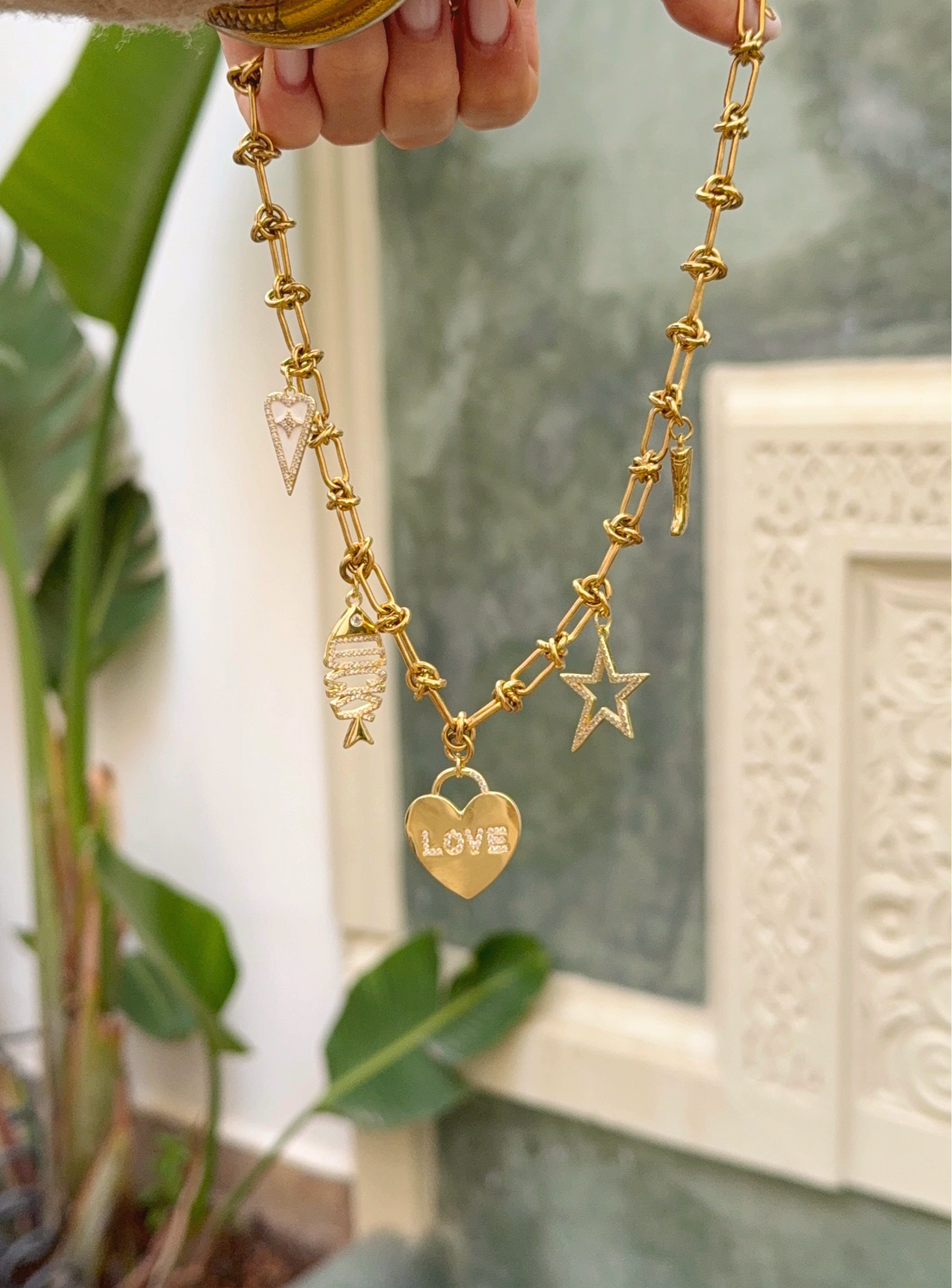Collier breloques Oran