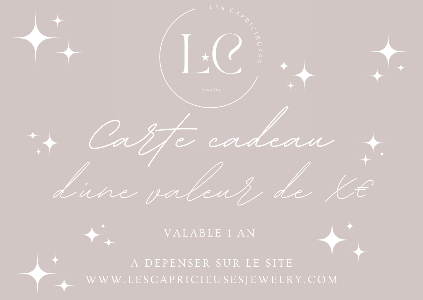 La carte-cadeau Les Capricieuses